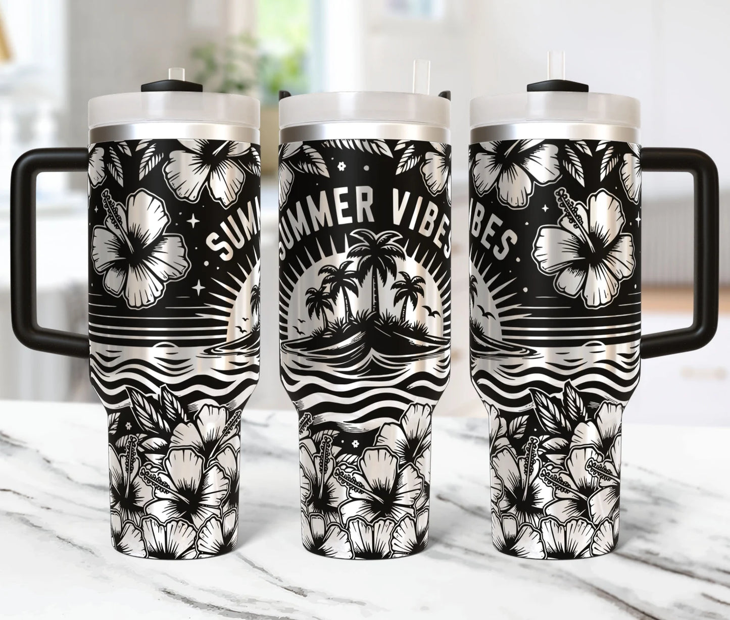 Summer Vibes 40oz Tumbler