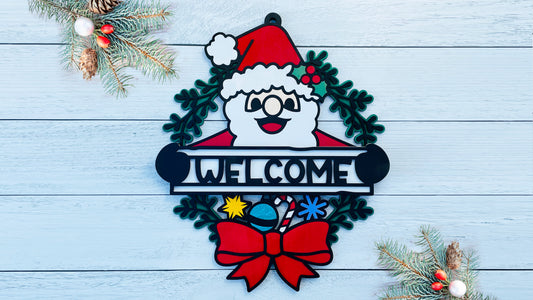 Santa Welcome Sign