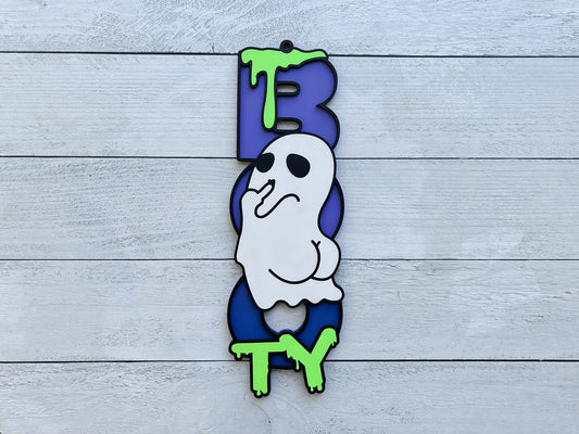 Boo-ty Ghost Boo Sign