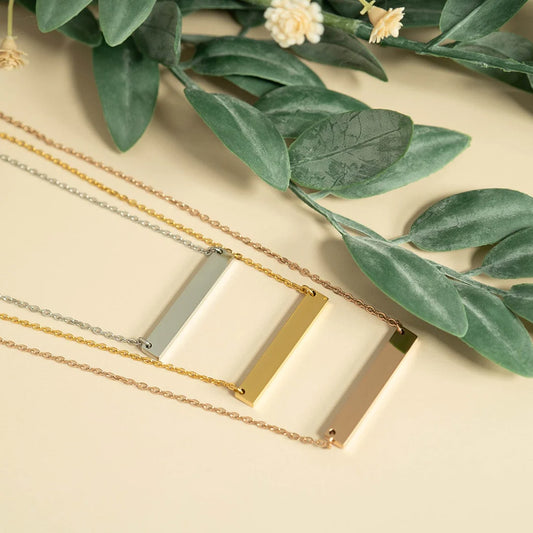 Stainless Steel Bar Necklace