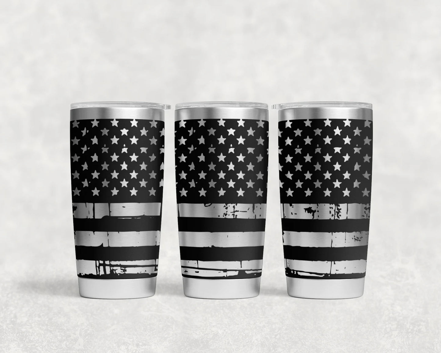 Distressed American Flag 20oz Tumbler