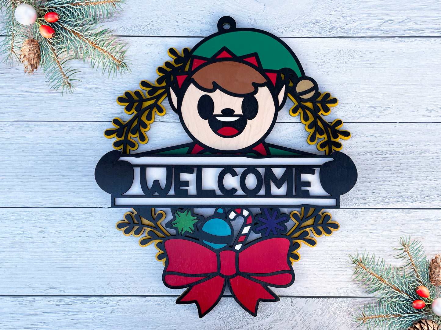 Elf Welcome Sign