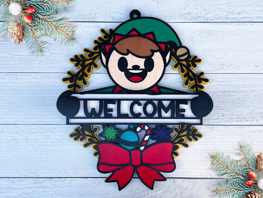 Elf Welcome Sign