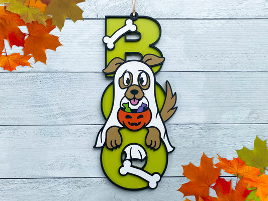 Ghost Puppy Door Hanger