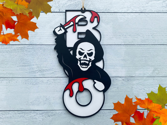Grim Skull Door Hanger