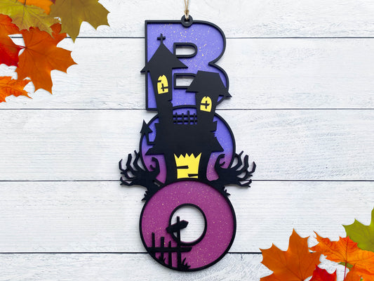 Haunted House Door Hanger
