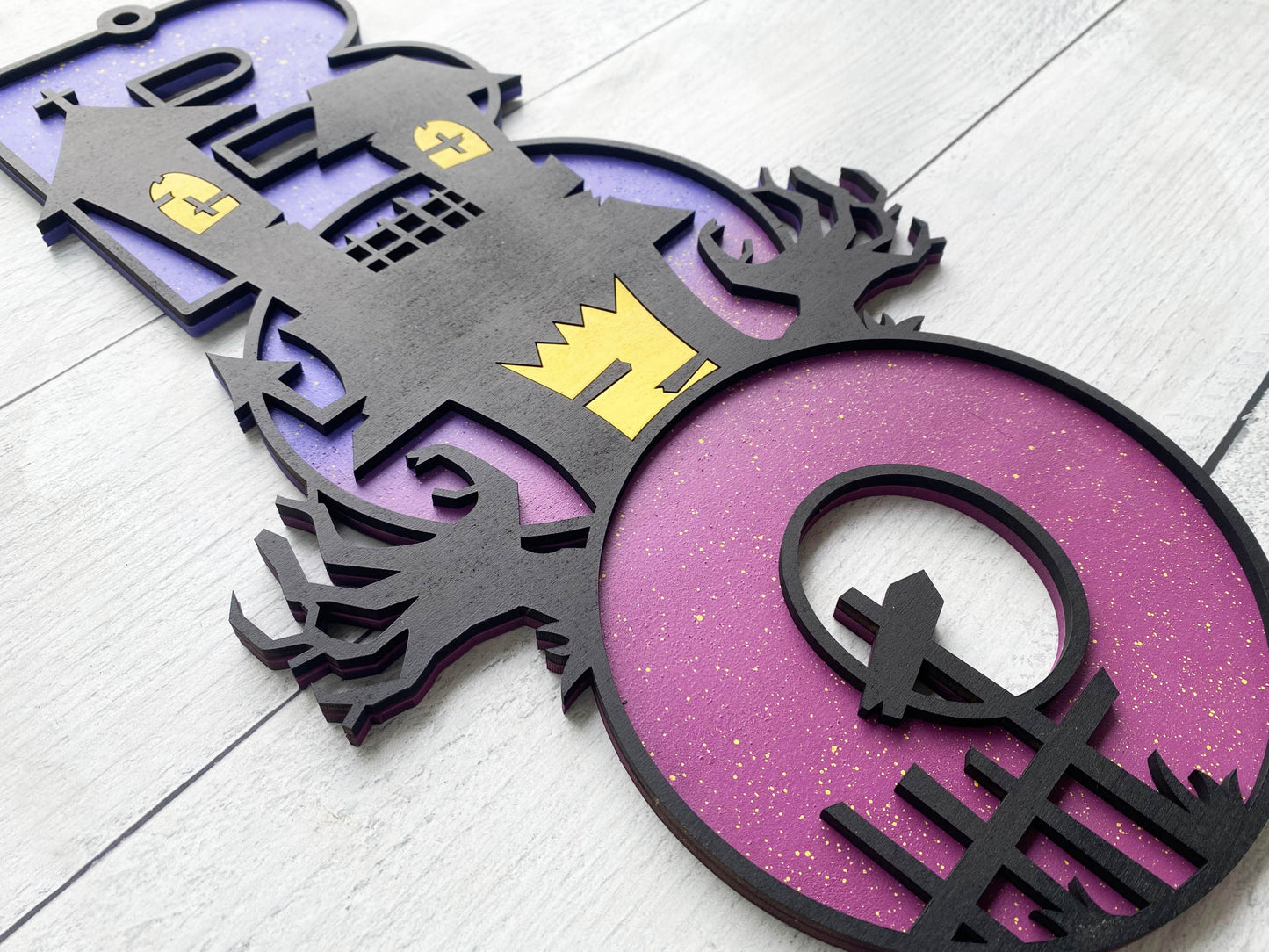 Haunted House Door Hanger