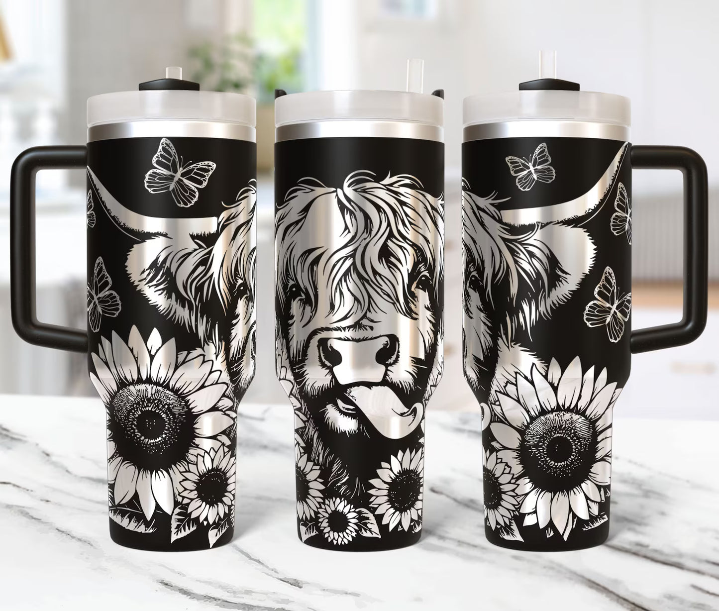 Highland Cow 40oz Tumbler