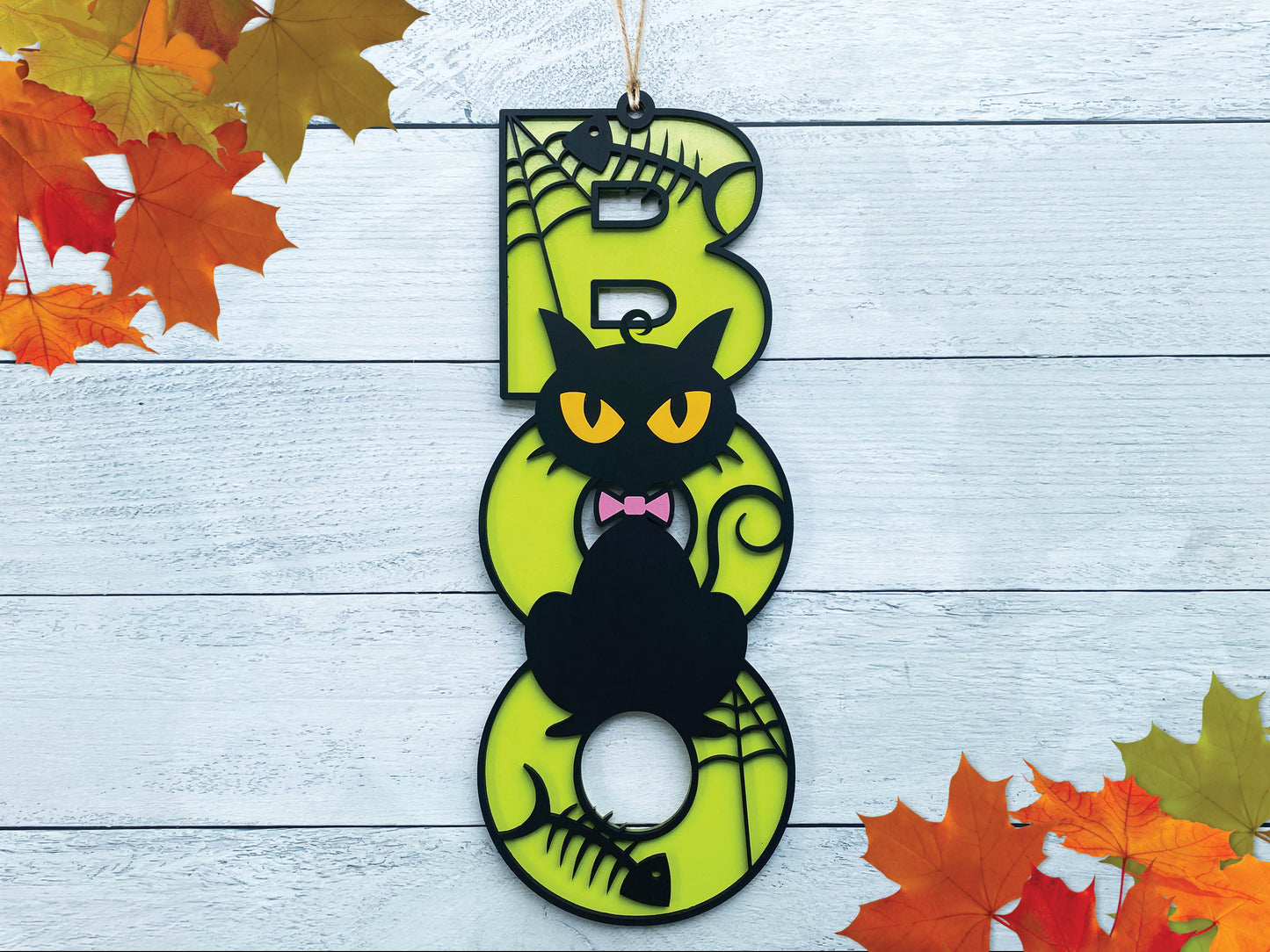 Scary Cat Door Hanger