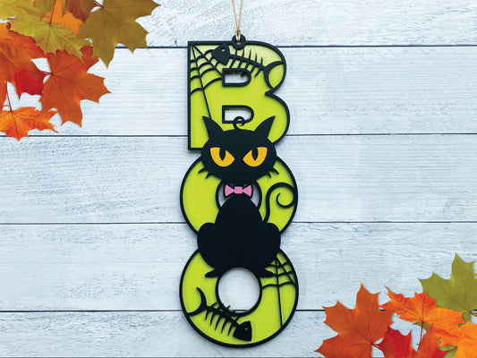 Scary Cat Door Hanger