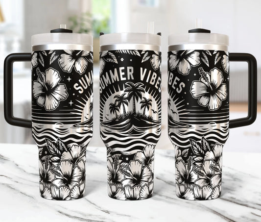 Summer Vibes 40oz Tumbler